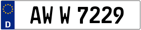 Trailer License Plate